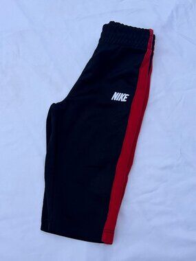 Baby Boys 12M Nike Athletic Pants — Black/Red Stripe —‎ GUC